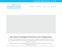 Tablet Screenshot of mortgageprokingston.com